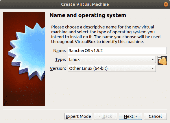 Oracle VM Create virtual machine